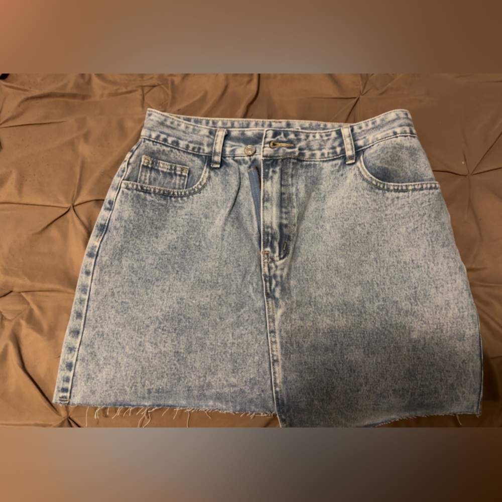 Blue Jean mini skirt, never worn